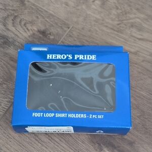 HERO'S PRIDE Foot Loop Shirt Holders - Blue